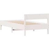 vidaXL Okvir kreveta bez madraca bijeli 90 x 200 cm masivna borovina | shoptok.hr