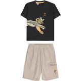 Adidas Športna trenirka bež / svetlo rumena / antracit / greige | Shoptok.si