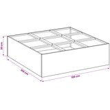  Vrtna saksija Maslinastozelena 100 x 100 x 30 cm Čelična vrata | shoptok.hr