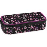 Ars Una Pearl Blossom Black cvetlični najstniški peresnica 22,5x6x11,5cm | Shoptok.si