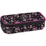 Ars Una pearl blossom black cvjetna tinejdžerska pernica 22,5x6x11,5cm | shoptok.hr