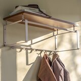 Spinder Design Željezna zidna vješalica u prirodnoj boji/smeđe-siva s policom 70 cm Rex – | shoptok.hr