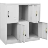  Ormarići s ključem 2 kom svjetlosivi 90 x 45 x 92,5 cm čelični | shoptok.hr