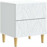 vidaXL Nočna omarica Bela 43 x 34,5 x 48 cm Inženirski les, (5000298632) | Shoptok.si
