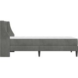  Okvir kreveta s madracem Tamno siva 90 x 190 cm Baršun | shoptok.hr