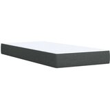 vidaXL Krevet s oprugama i madracem tamnosivi 90 x 190 cm od tkanine | shoptok.hr