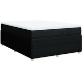  Krevet s oprugama i madracem crni 140 x 190 cm od tkanine | shoptok.hr