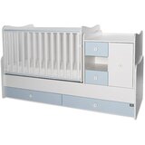 Lorelli MiniMAX Modularni krevetić 4in1 s Mehanizmom Ljuljanja White/Baby Blue 190x72 cm cijene