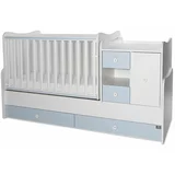 Lorelli MiniMAX Modularni krevetić 4in1 s Mehanizmom Ljuljanja White/Baby Blue 190x72 cm