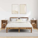  Noćni ormar 2 pcs Staro drvo 43 x 36 x 60 cm Konstruirano drvo | shoptok.hr