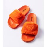 Gemre Orange slippers with fur Raffaele | shoptok.hr