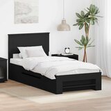  Okvir za krevet Crna 80 x 200 cm Konstruirano drvo - Crna 75 x 190 cm | shoptok.hr