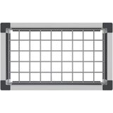  Vrtna visoka greda Siva 50 x 30 x 22 cm WPC in aluminij, (5000287735) | Shoptok.si