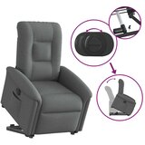  Električni naslonjač na podizanje od tkanine tamnosivi | shoptok.hr