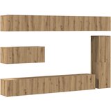 Furnova TV omara 7-delna stenski artisan hrast inženirski les, (21923085) | Shoptok.si