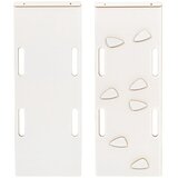 MeowBaby Lesena gugalnica iz belega bora 39x75x38 cm Montessori - | Shoptok.si
