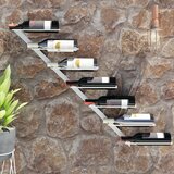 vidaXL zidni stalak za vino za 7 boca bijeli metalni Cijene