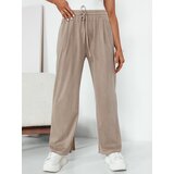 DStreet Spodnie damskie wide leg ASTERS beżowe | Shoptok.si