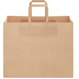  Papirnate vrećice 250 kom s ručkama smeđe 32x22x24 cm | Eponuda.com