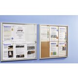 eurokraft basic Informacijska vitrina za uporabo v prostorih, plutovinasta zadnja stena, 1 x DIN A4, VxŠ 350 x 271 mm, od 5 kosov | Shoptok.si