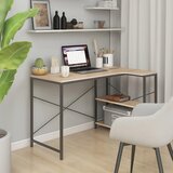  za računalo crni i boja hrasta 110x72x70 cm od iverice | shoptok.hr