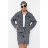 Trendyol Jacket - Gray - Slim fit