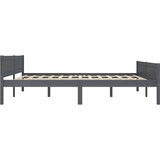  Okvir za krevet od masivne borovine sivi 180 x 200 cm | Eponuda.com