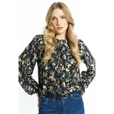 Monnari Woman's Blouses Blouse With Flowers Multi Black | shoptok.hr