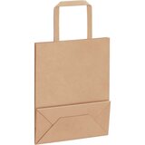 vidaXL Papirnate vrečke 50 kosov z ročaji rjave barve 18x8x22 cm | Shoptok.si