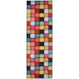  Traka za tepih LESAKA šareni 100 x 450 cm Dijamantni baršun | shoptok.hr