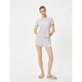 Koton Shorts Pajamas Set Crew Neck Short Sleeve Viscose | shoptok.hr