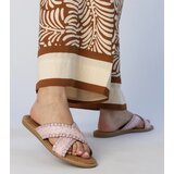 Gemre Pink braided women's flip-flops Ellinara | shoptok.hr