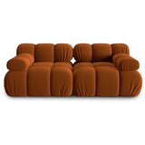 Micadoni Home oranžna žametna sedežna garnitura 188 cm bellis – Cene