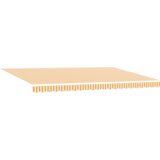 vidaXL Ročna Retraktibilna Tenda Oranžna in Bela 500x300 cm | Shoptok.si