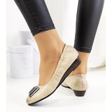 Gemre Beige Wedge Ballet Flats Sofia | Shoptok.si
