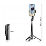  3v1 univerzalni teleskopski selfie stick in tripod bluetooth daljinec 90cm | Shoptok.si