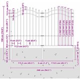  Vrtna Ograda Woerden Bijelo 240 x 190 cm | shoptok.hr