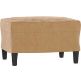 The Living Store Stolček za noge rjav 60x50x41 cm žamet - Stolček Za Noge, (21419800) | Shoptok.si