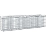  Gabionska dvignjena postelja 2 pcs Srebrna, (5000218479) | Shoptok.si