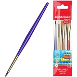 set okroglih in ploščatih čopičev ArtBerry EK56088, 4 kos