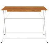  Sklopivi bistro stol 100 x 54 x 71 cm od drva bagrema i čelika | shoptok.hr
