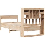  Krevet s regalom za knjige bez madraca 75x190 cm borovina | shoptok.hr