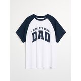 Sinsay Dvodijelna pamučna pidžama s natpisom World's Best Dad | shoptok.hr