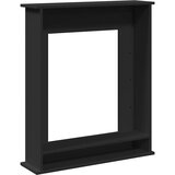 Okvir za kamin crni 75 x 20 x 87,5 cm od konstruiranog drva | shoptok.hr