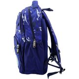 Školski ruksak s printom dinosaura T-REX 20L - tamno plavi | Shoptok.si