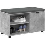  Klupa za hodnik s jastukom Betonsko Siva 80 x 38 x 46 cm | shoptok.hr