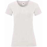 Fruit Of The Loom White Iconic women's t-shirt in combed cotton Cene