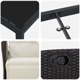  7-delni vrtnarski jedilni set Črn poli ratan | Shoptok.si