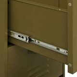 vidaXL Omara za shranjevanje olivno zelena 42,5x35x101,5 cm jeklo | Shoptok.si