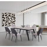 Art Invest Trpezarijski sto Skala bela keramicka pl/Crne drvene noge 755x900x1800 mm Cene